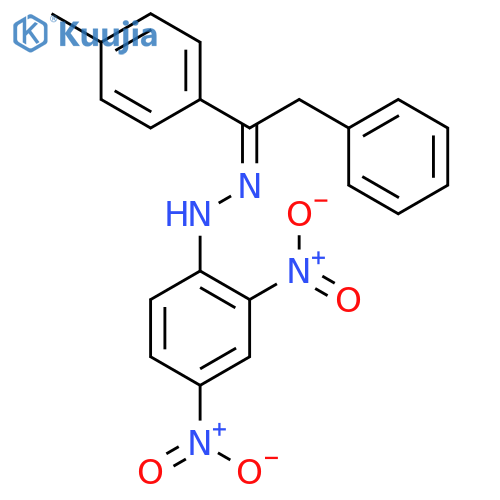 N-[(z)-[1-(4-methylphenyl)-2-phenylethylidene]amino]-2,4-dinitroaniline structure