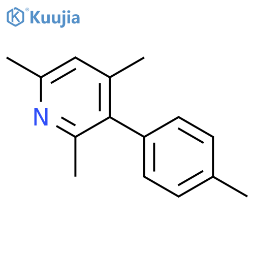 Pyridine, 2,4,6-trimethyl-3-(4-methylphenyl)- structure