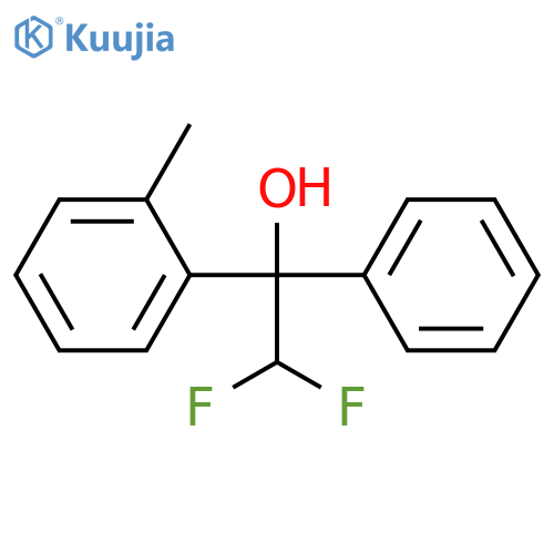 Benzenemethanol, α-(difluoromethyl)-2-methyl-α-phenyl- structure
