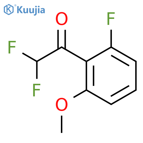 2,2-difluoro-1-(2-fluoro-6-methoxyphenyl)ethan-1-one structure