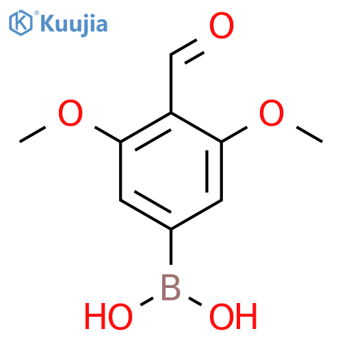 (4-Formyl-3,5-dimethoxyphenyl)boronic acid structure