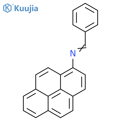 1-Pyrenamine, N-(phenylmethylene)- structure