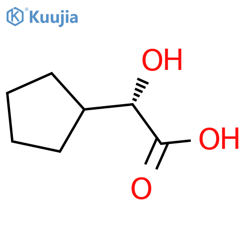 Cyclopentaneacetic acid, α-hydroxy-, (αS)- structure