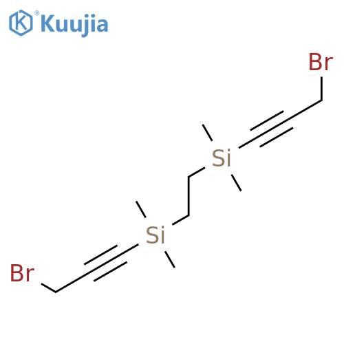 SILANE, 1,2-ETHANEDIYLBIS[(3-BROMO-1-PROPYNYL)DIMETHYL- structure
