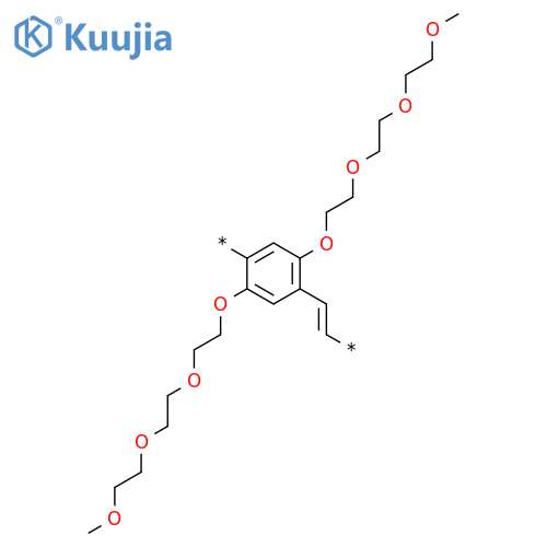POLY[[2,5-BIS[2-[2-(2-METHOXYETHOXY)ETHOXY]ETHOXY]-1,4-PHENYLENE]-1,2-ETHENEDIYL] structure