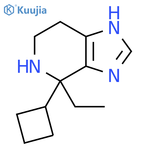 4-cyclobutyl-4-ethyl-3H,4H,5H,6H,7H-imidazo4,5-cpyridine structure
