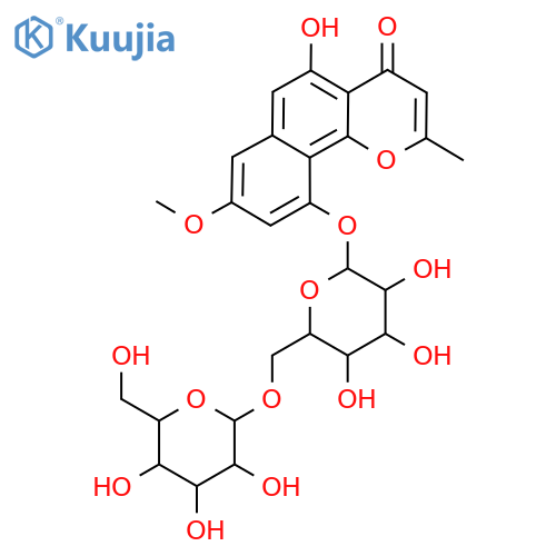 Isorubrofusarin-6-O-β-gentiobioside structure