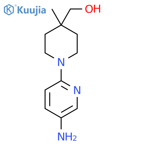 (1-(5-Aminopyridin-2-yl)-4-methylpiperidin-4-yl)methanol structure