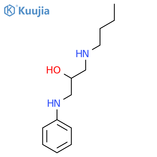 1-(butylamino)-3-(phenylamino)propan-2-ol structure