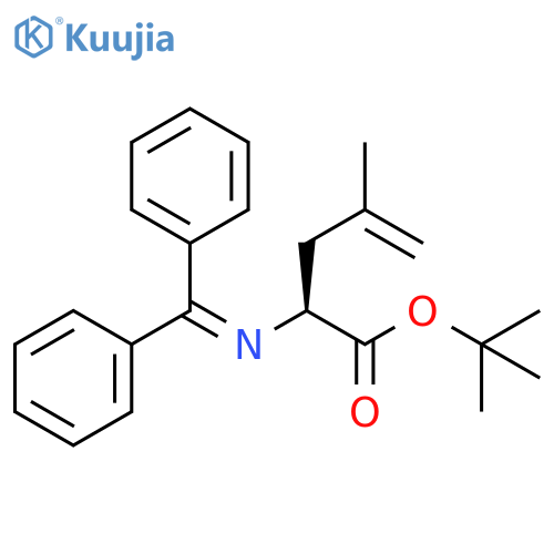4-Pentenoic acid, 2-[(diphenylmethylene)amino]-4-methyl-,1,1-dimethylethyl ester, (2S)- structure