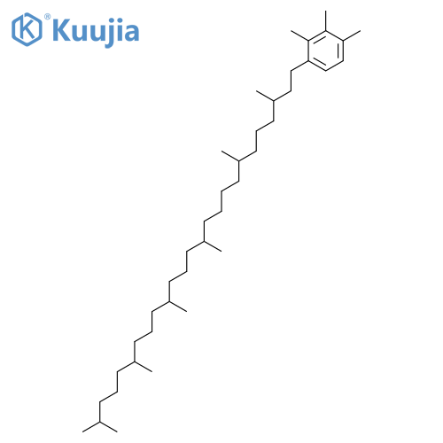 Benzene, 1-(3,7,12,16,20,24-hexamethylpentacosyl)-2,3,4-trimethyl- structure