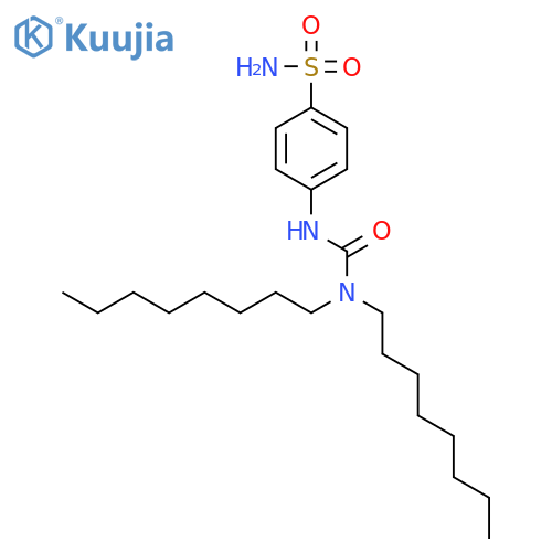 Benzenesulfonamide, 4-[[(dioctylamino)carbonyl]amino]- structure