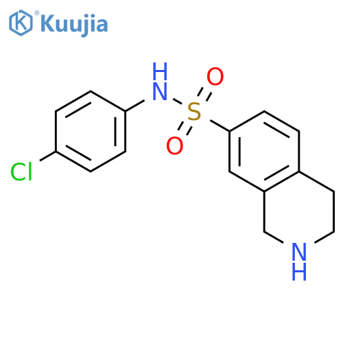 7-Isoquinolinesulfonamide, N-(4-chlorophenyl)-1,2,3,4-tetrahydro- structure