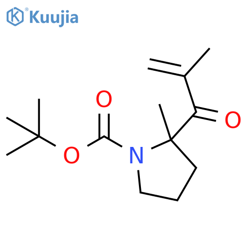 1-Pyrrolidinecarboxylic acid, 2-methyl-2-(2-methyl-1-oxo-2-propen-1-yl)-, 1,1-dimethylethyl ester structure