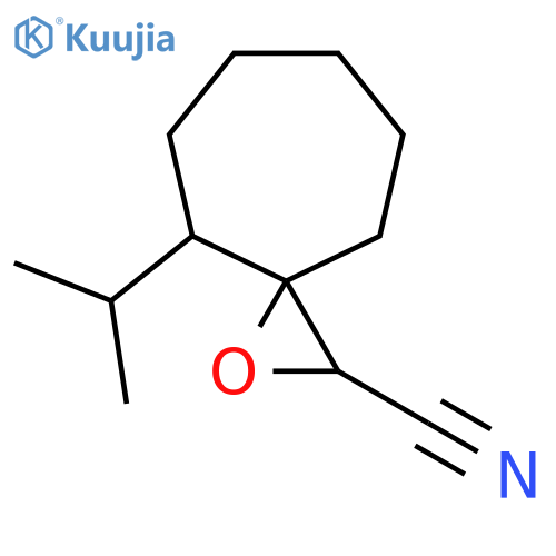 4-(Propan-2-yl)-1-oxaspiro[2.6]nonane-2-carbonitrile structure