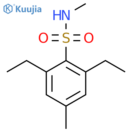 2,6-diethyl-N,4-dimethylbenzene-1-sulfonamide structure