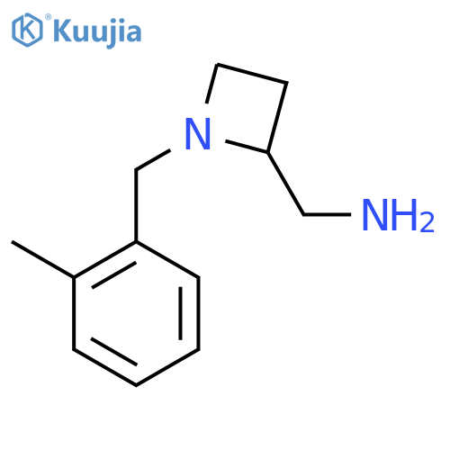 {1-(2-methylphenyl)methylazetidin-2-yl}methanamine structure