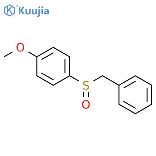 Benzene, 1-methoxy-4-[(phenylmethyl)sulfinyl]- structure
