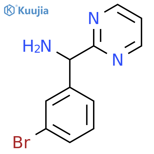 (3-bromophenyl)(pyrimidin-2-yl)methanamine structure