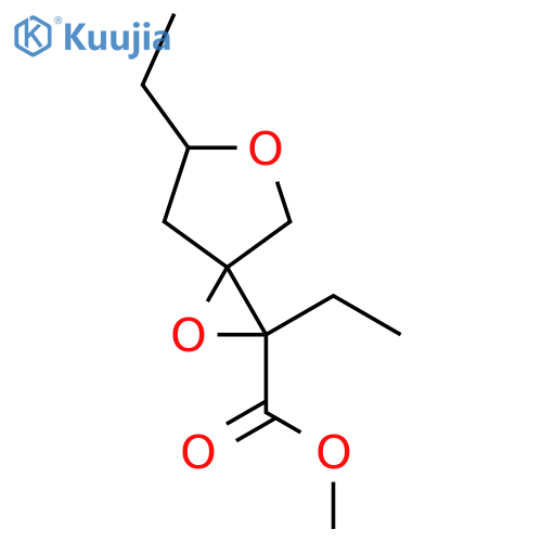 Methyl 2,6-diethyl-1,5-dioxaspiro[2.4]heptane-2-carboxylate structure