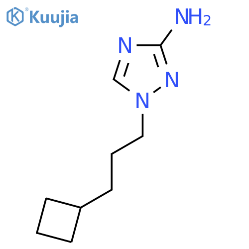1-(3-cyclobutylpropyl)-1H-1,2,4-triazol-3-amine structure