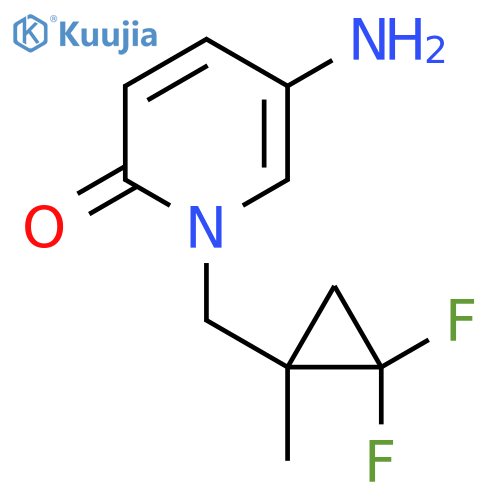 5-amino-1-(2,2-difluoro-1-methylcyclopropyl)methyl-1,2-dihydropyridin-2-one structure