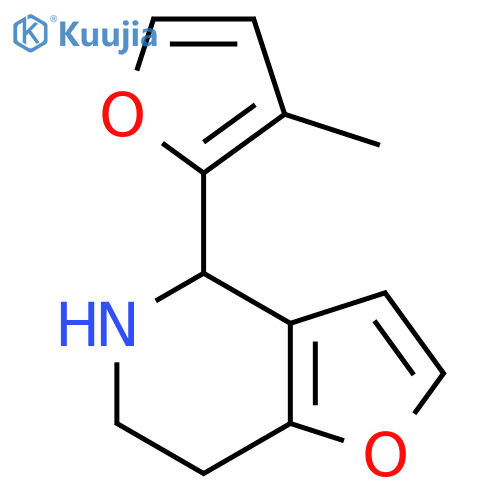4-(3-methylfuran-2-yl)-4H,5H,6H,7H-furo3,2-cpyridine structure
