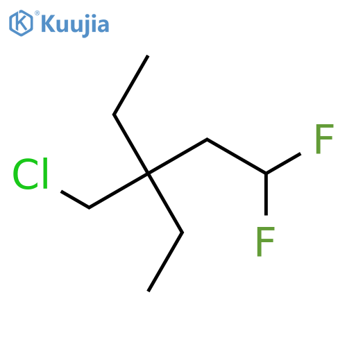 3-(Chloromethyl)-3-ethyl-1,1-difluoropentane structure