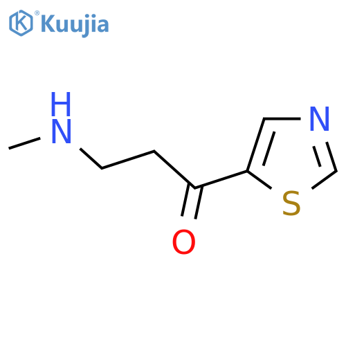 3-(Methylamino)-1-(1,3-thiazol-5-yl)propan-1-one structure