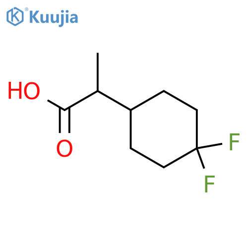 2-(4,4-difluorocyclohexyl)propanoic acid structure