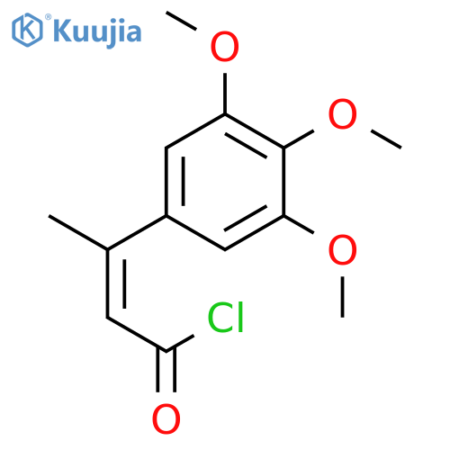 2-Butenoyl chloride, 3-(3,4,5-trimethoxyphenyl)-, (E)- structure
