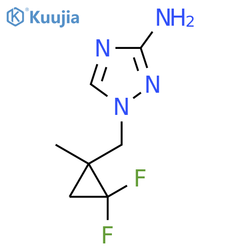 1-(2,2-difluoro-1-methylcyclopropyl)methyl-1H-1,2,4-triazol-3-amine structure