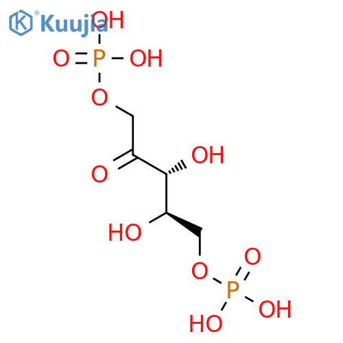 erythro-2-Pentulose,1,5-bis(dihydrogen phosphate) structure