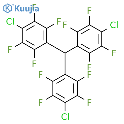 Benzene, 1,1',1''-methylidynetris[4-chloro-2,3,5,6-tetrafluoro- structure