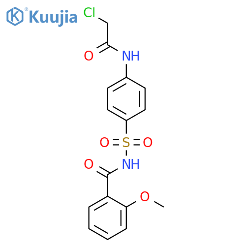 Benzamide, N-[[4-[(chloroacetyl)amino]phenyl]sulfonyl]-2-methoxy- structure