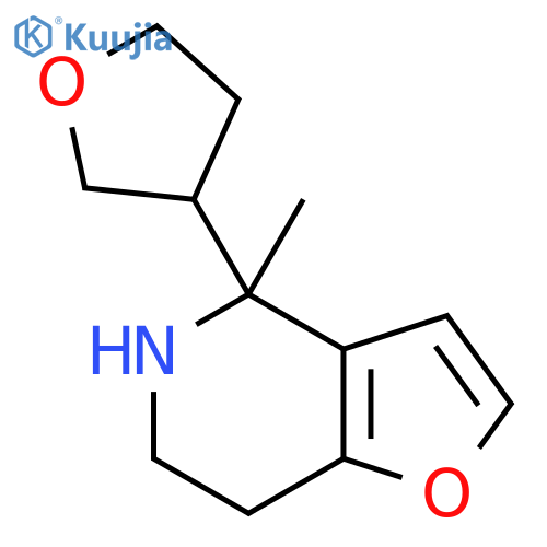 4-methyl-4-(oxolan-3-yl)-4H,5H,6H,7H-furo3,2-cpyridine structure