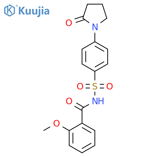 Benzamide, 2-methoxy-N-[[4-(2-oxo-1-pyrrolidinyl)phenyl]sulfonyl]- structure