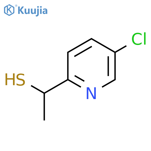 1-(5-chloropyridin-2-yl)ethane-1-thiol structure
