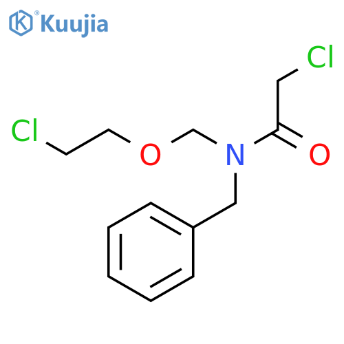 Acetamide, 2-chloro-N-[(2-chloroethoxy)methyl]-N-(phenylmethyl)- structure
