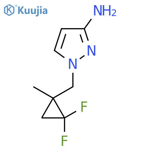 1-(2,2-difluoro-1-methylcyclopropyl)methyl-1H-pyrazol-3-amine structure