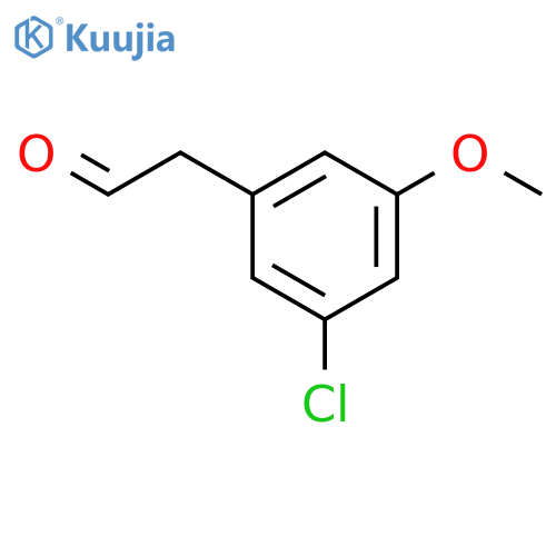 Benzeneacetaldehyde, 3-chloro-5-methoxy- structure