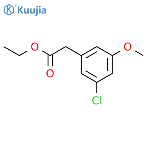 Benzeneacetic acid, 3-chloro-5-methoxy-, ethyl ester structure