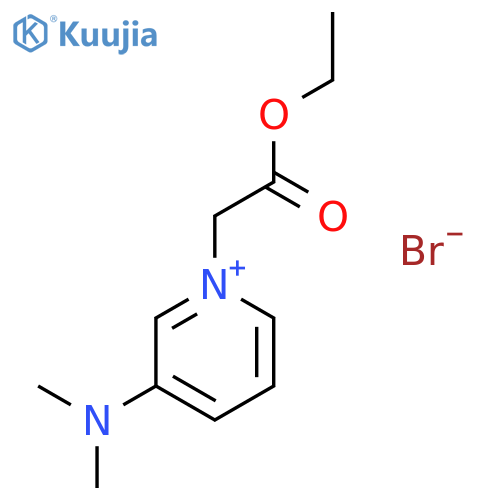 Pyridinium, 3-(dimethylamino)-1-(2-ethoxy-2-oxoethyl)-, bromide structure