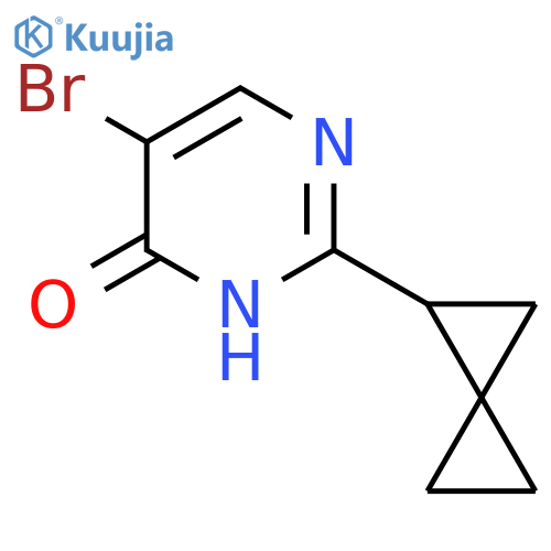 5-bromo-2-{spiro2.2pentan-1-yl}pyrimidin-4-ol structure