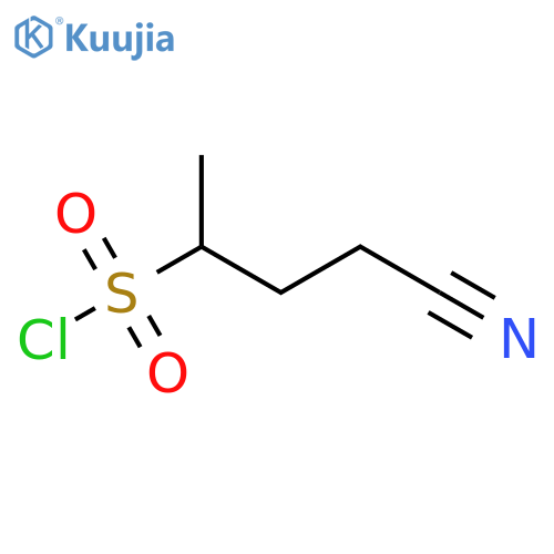 4-cyanobutane-2-sulfonyl chloride structure