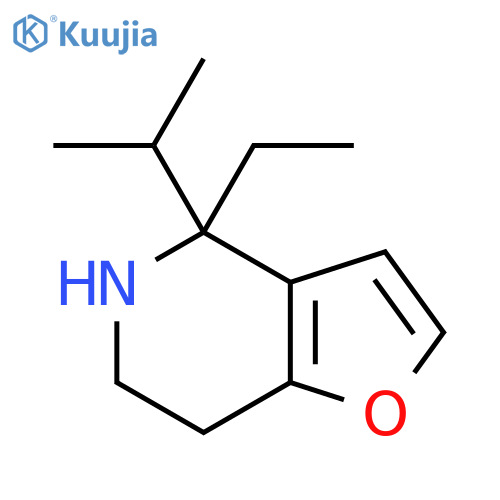 4-ethyl-4-(propan-2-yl)-4H,5H,6H,7H-furo3,2-cpyridine structure