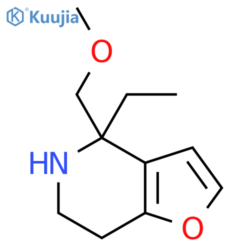 4-ethyl-4-(methoxymethyl)-4H,5H,6H,7H-furo3,2-cpyridine structure