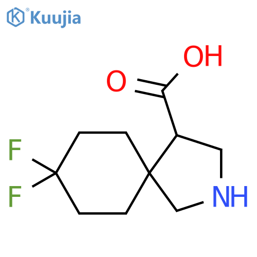 8,8-difluoro-2-azaspiro4.5decane-4-carboxylic acid structure