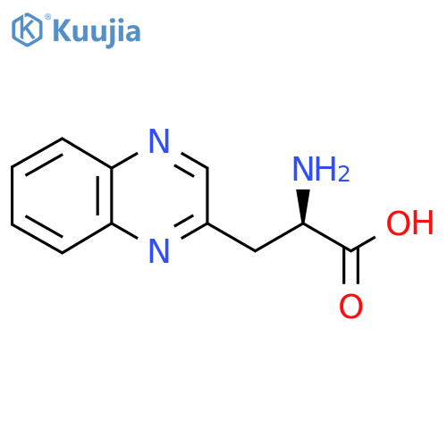 (2R)-2-amino-3-quinoxalin-2-yl-propanoic acid structure
