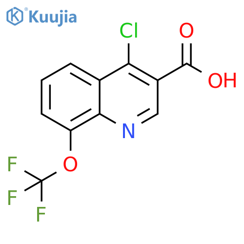 4-Chloro-8-(trifluoromethoxy)quinoline-3-carboxylic acid structure